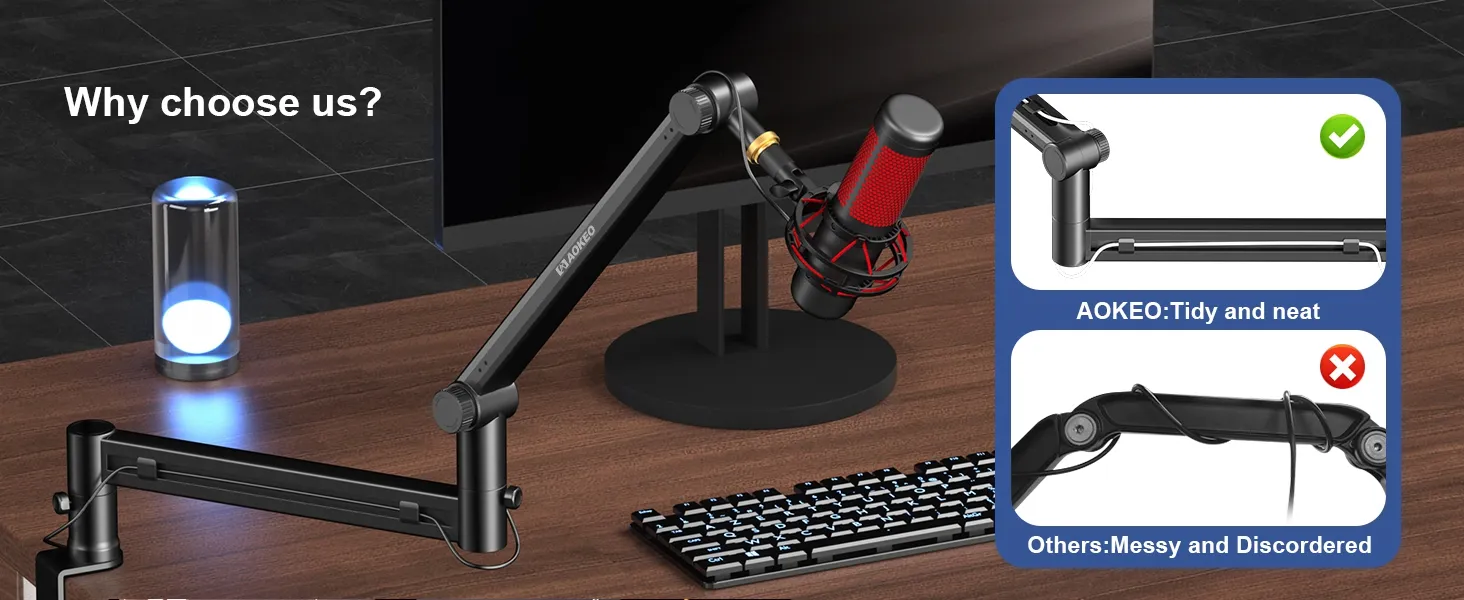 why choose AK58 Low Profile Mic Arm