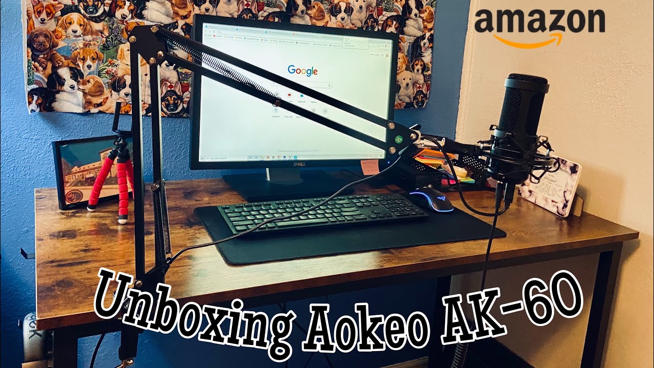 Aokeo AK-60 USB Microphone unboxing & Quick Review